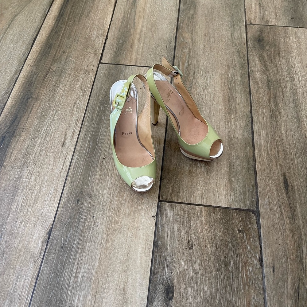 Christian louboutin mint green Scarpe platform heels sz 36